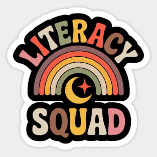 Literacy Squad Reading Teacher Interventionist Specialist Sticker